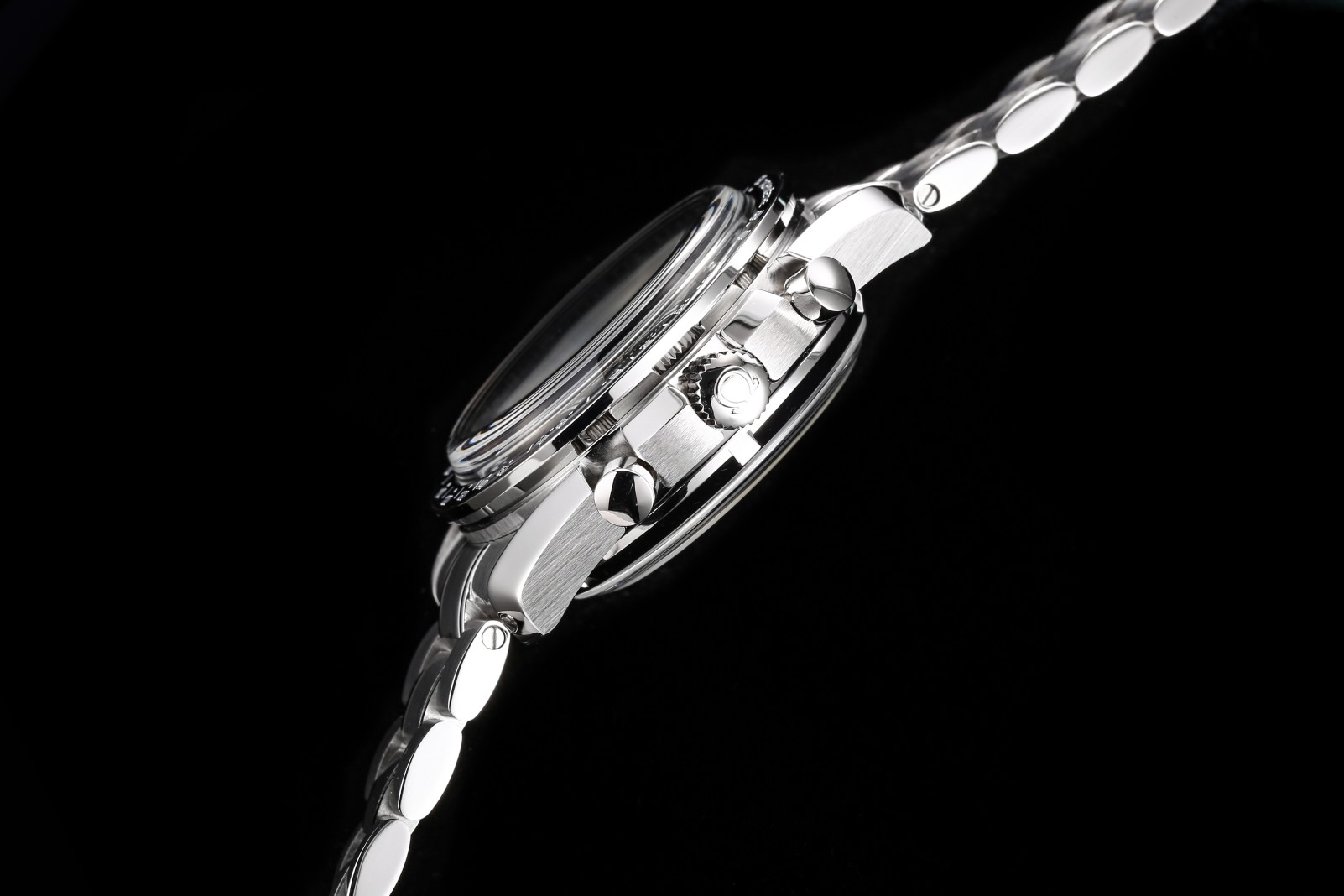 1:1 super clone Omega Super Series Moonphase (black OMEGA)