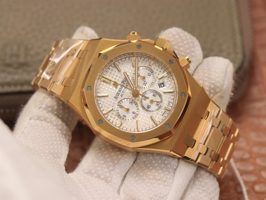Audemars Piguet Royal Oak Chronograph Rose Gold on 904L Steel – 1:1 Superclone