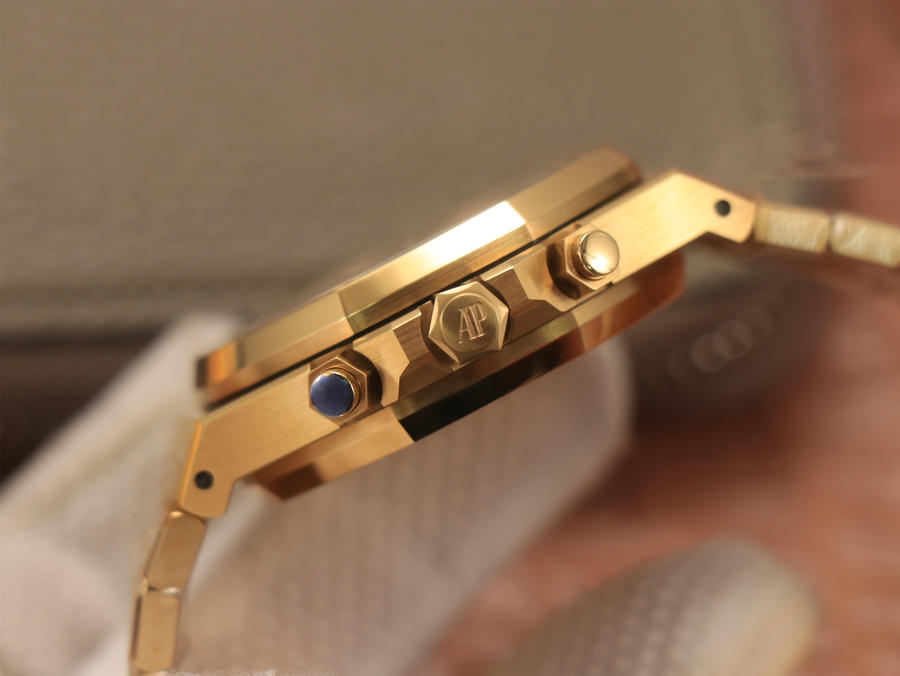 Audemars Piguet Royal Oak Chronograph 18K Gold on 904L Steel – 1:1 Sup