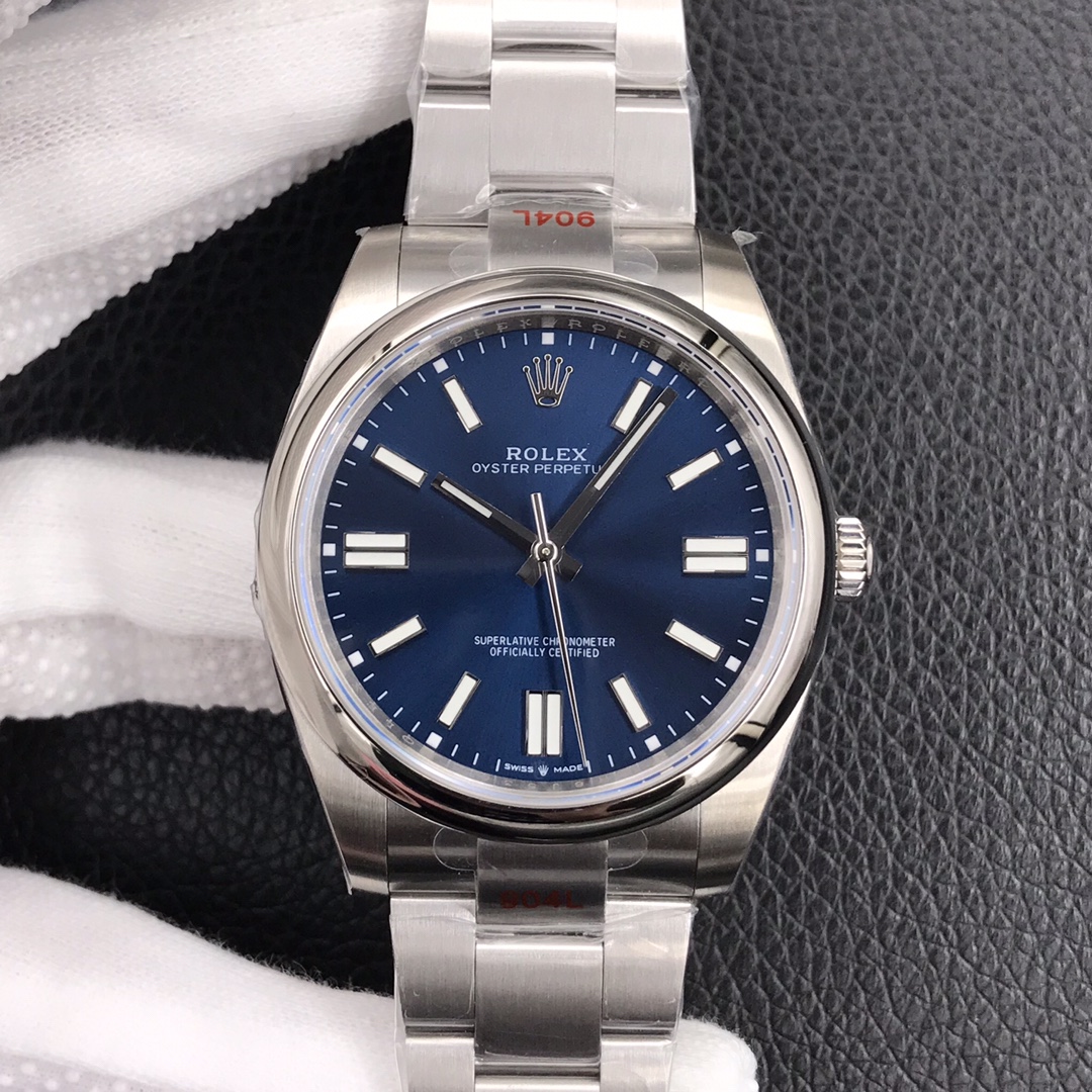 1:1 super clone Rolex Oyster Perpetual 41 Blue face 124300