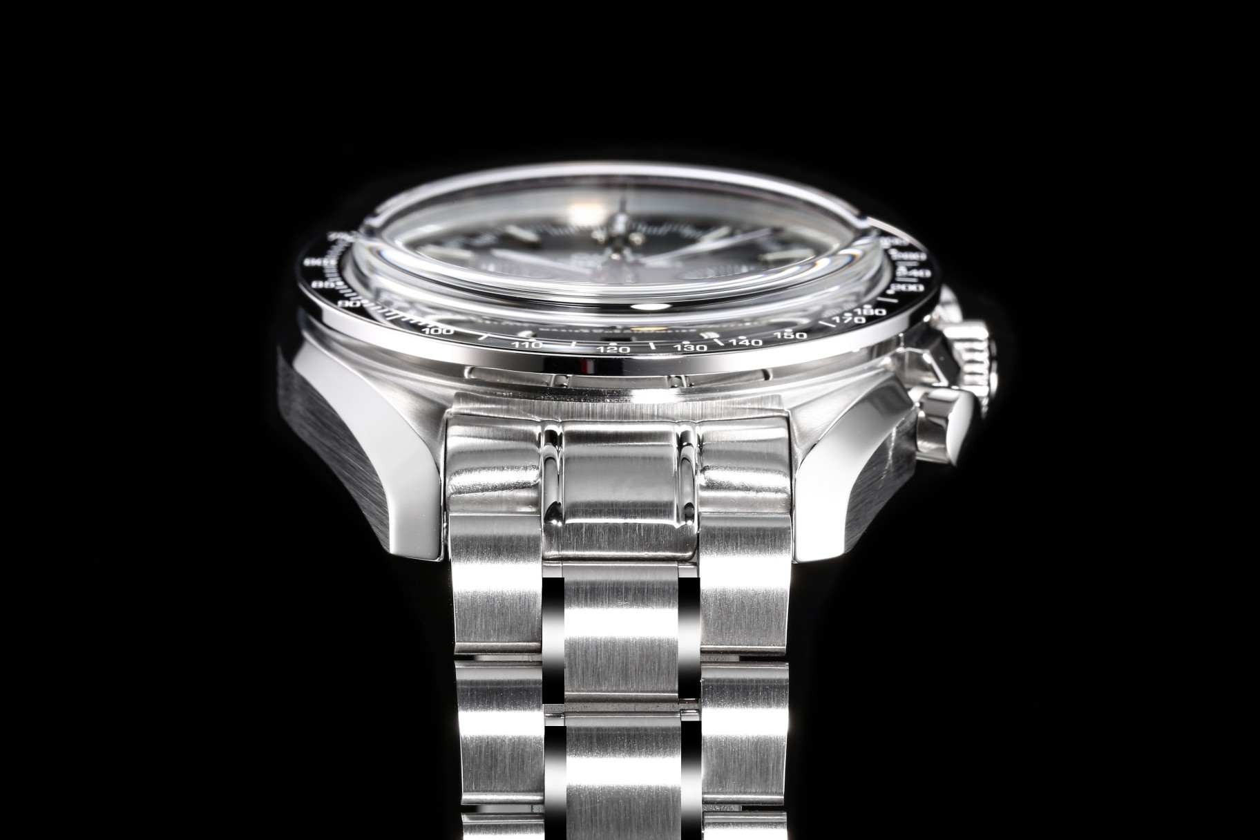 1:1 super clone Omega Super Series Moonphase (black OMEGA)